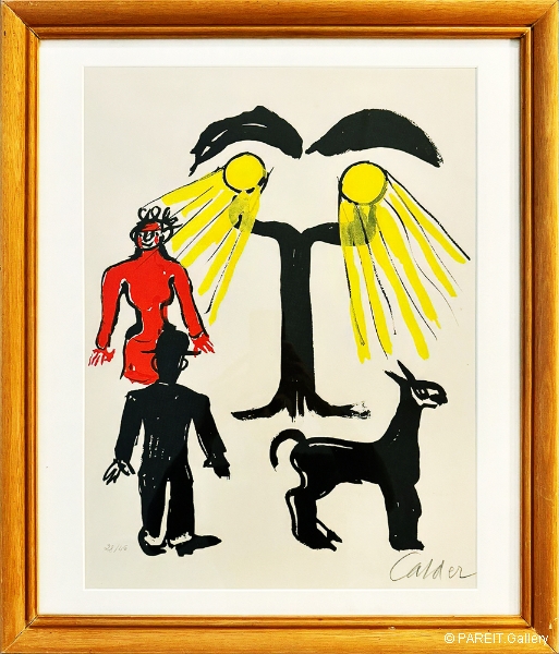 CALDER Alexander  - Hommage  Man Ray